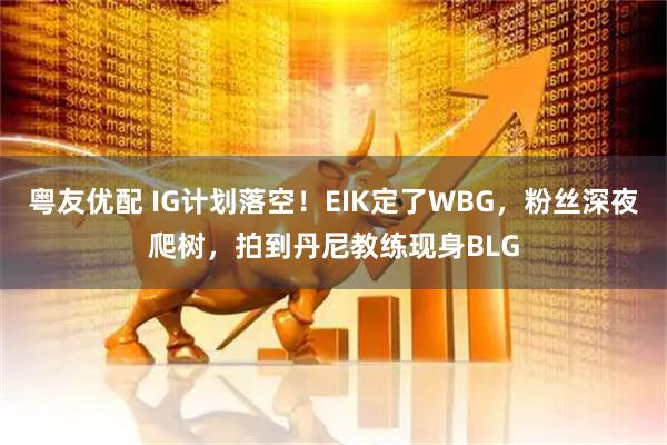 粤友优配 IG计划落空！EIK定了WBG，粉丝深夜爬树，拍到丹尼教练现身BLG